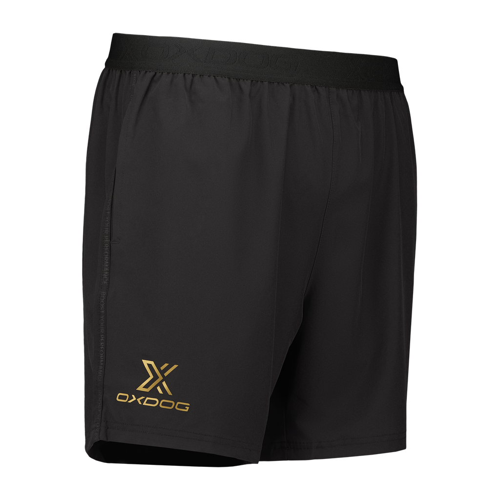 PANTALONES CORTOS COURT Negro/Oro